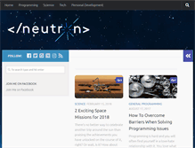 Tablet Screenshot of neutrondev.com
